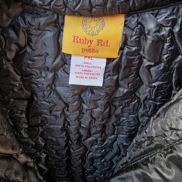 Ruby Rd. Women's Multicolor Bomber Jacket - Picture 6 of 7